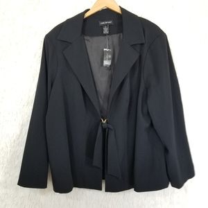 Lane Bryant black tie jacket blazer plussize 26